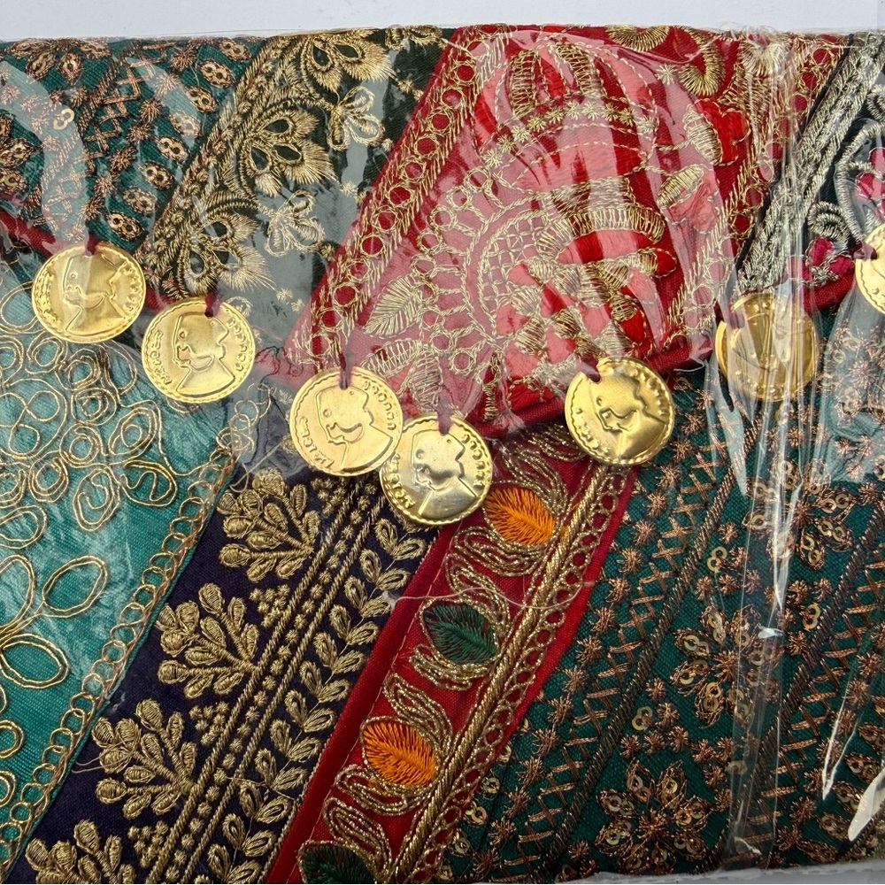 India Boutique Multicolor Embroidered Clutch $20 each